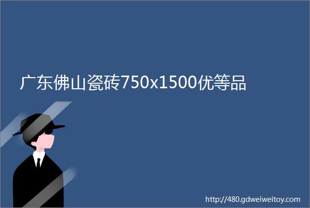 广东佛山瓷砖750x1500优等品